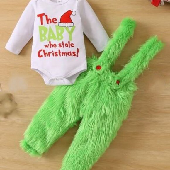 Other - Adorable Baby Christmas Outfit - Funny Graphic Crew Neck Long Sleeve Romper